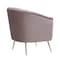Manhattan Comfort Rosemont Accent Chair in Blush and Gold, PK2 2-AC056-BH - alternate 4